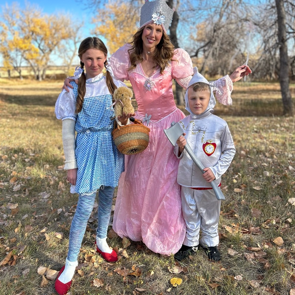 Glinda the Good Witch Costume, Wand and Crown from Wizard of Oz - Picture 11 of 12
